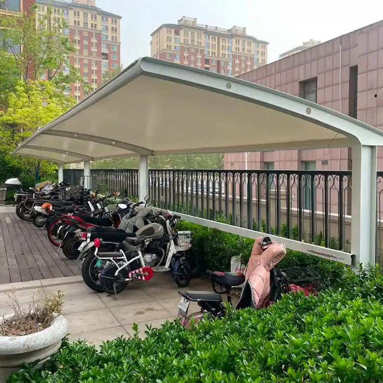 巴塘县膜结构电动车棚